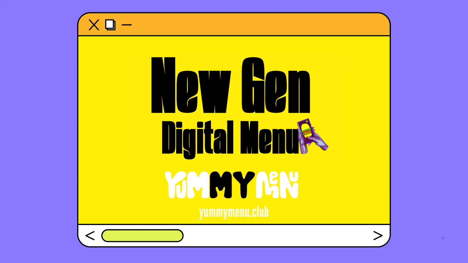 YumMyMenu in use at a partner restaurant